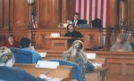 Coty Roberts addresses the chamber, 2004.