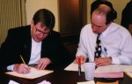 Mark Kohl and Rick Braun, tabulating.